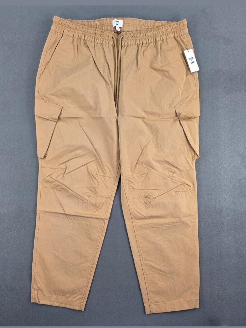 Mode of One Men's Cargo Pants XXL Tannin Drawstring Utility Pants NWT